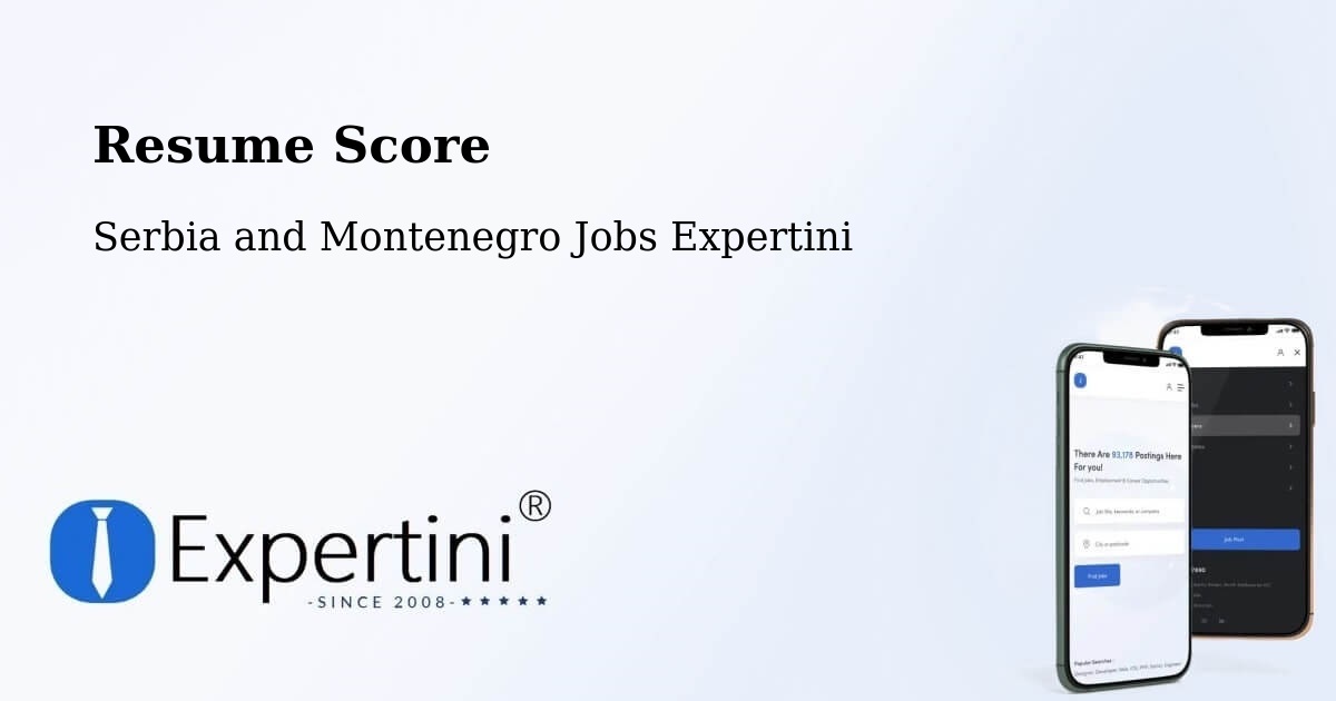 Resume Score & Job Description Match Tool – Cranbrook - Serbia and Montenegro Jobs Expertini